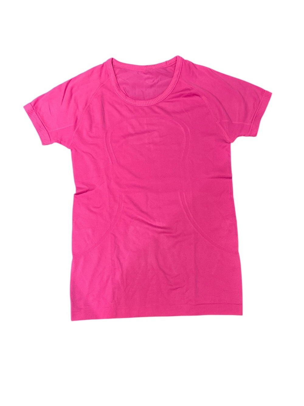 Lululemon Women's hot pink swiftly tech waist length tee size 4